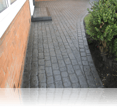 Country Cobble Platinum Path and Step Grey Double Cobble Edging