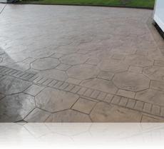 Octagon Stone Path and Driveway Biscuit with Brown