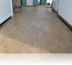 Octagon Stone Path and Driveway Biscuit with Brown