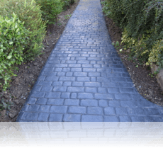 Country Cobble Path in Slate Blue