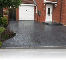 Double cobble and pin kerb edging
