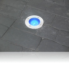 LED Light in Country Cobble