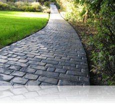 Country Cobble path in Slate Blue