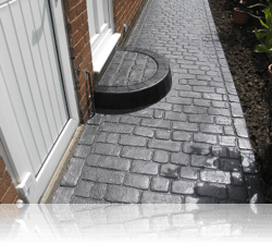 Radial Step in Country Cobble
